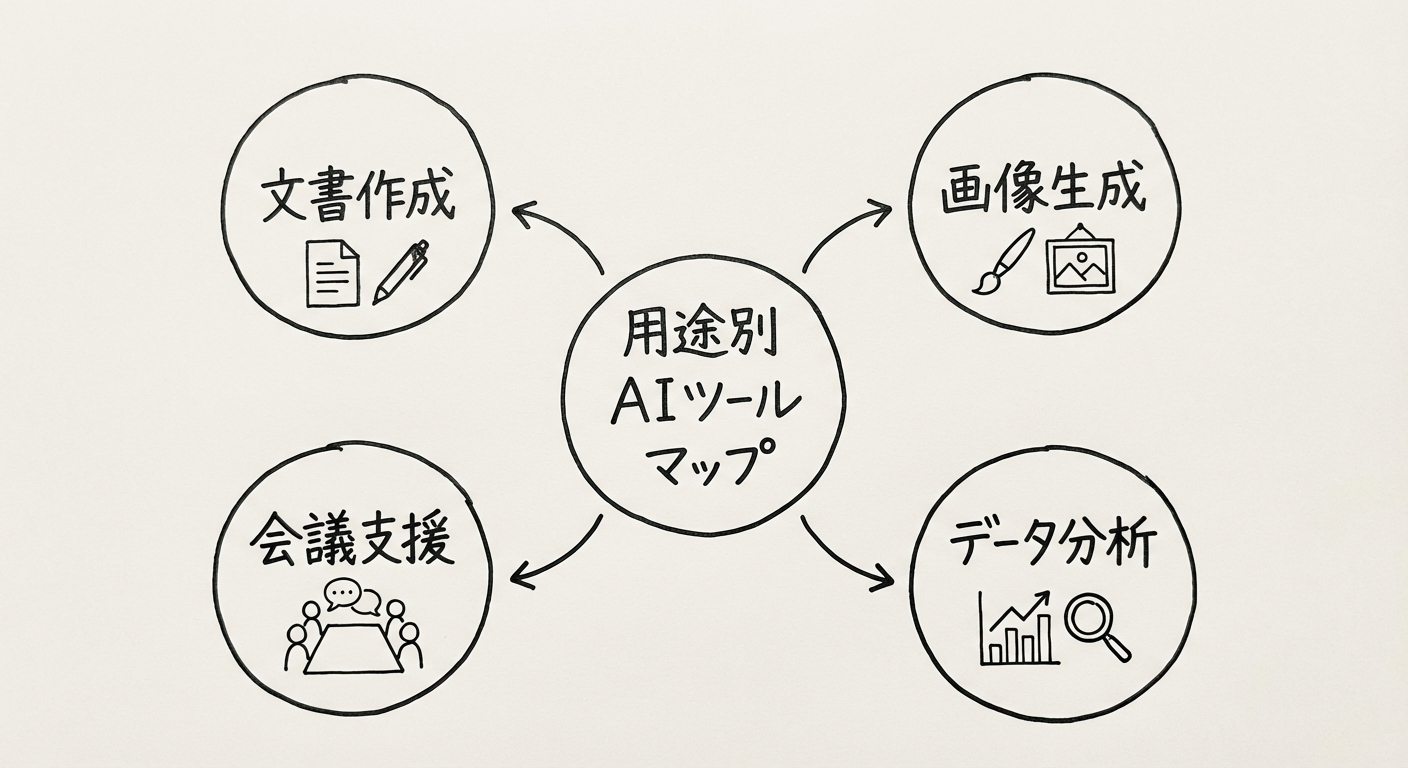 用途別AIツールマップ