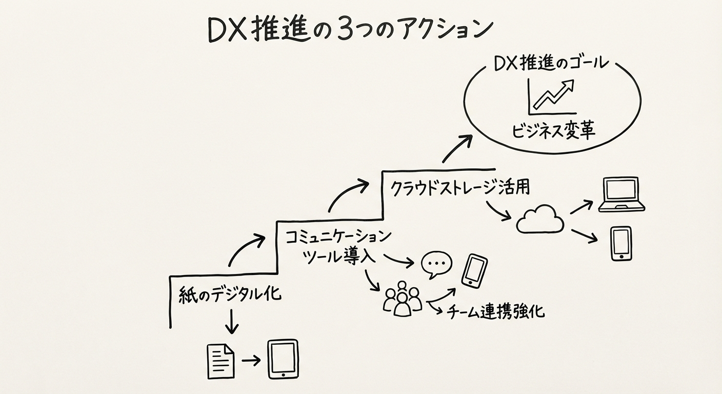 DX推進の3つのアクション