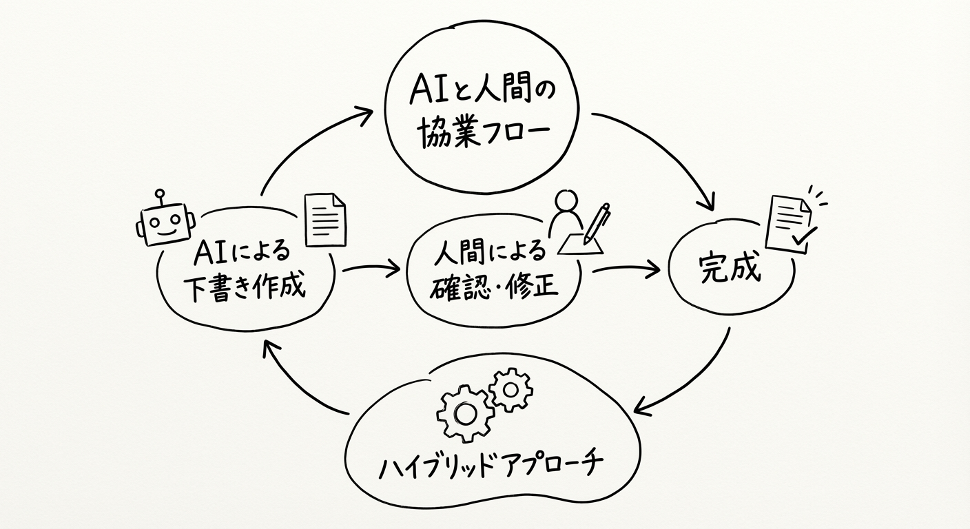 AIと人間のハイブリッドアプローチ