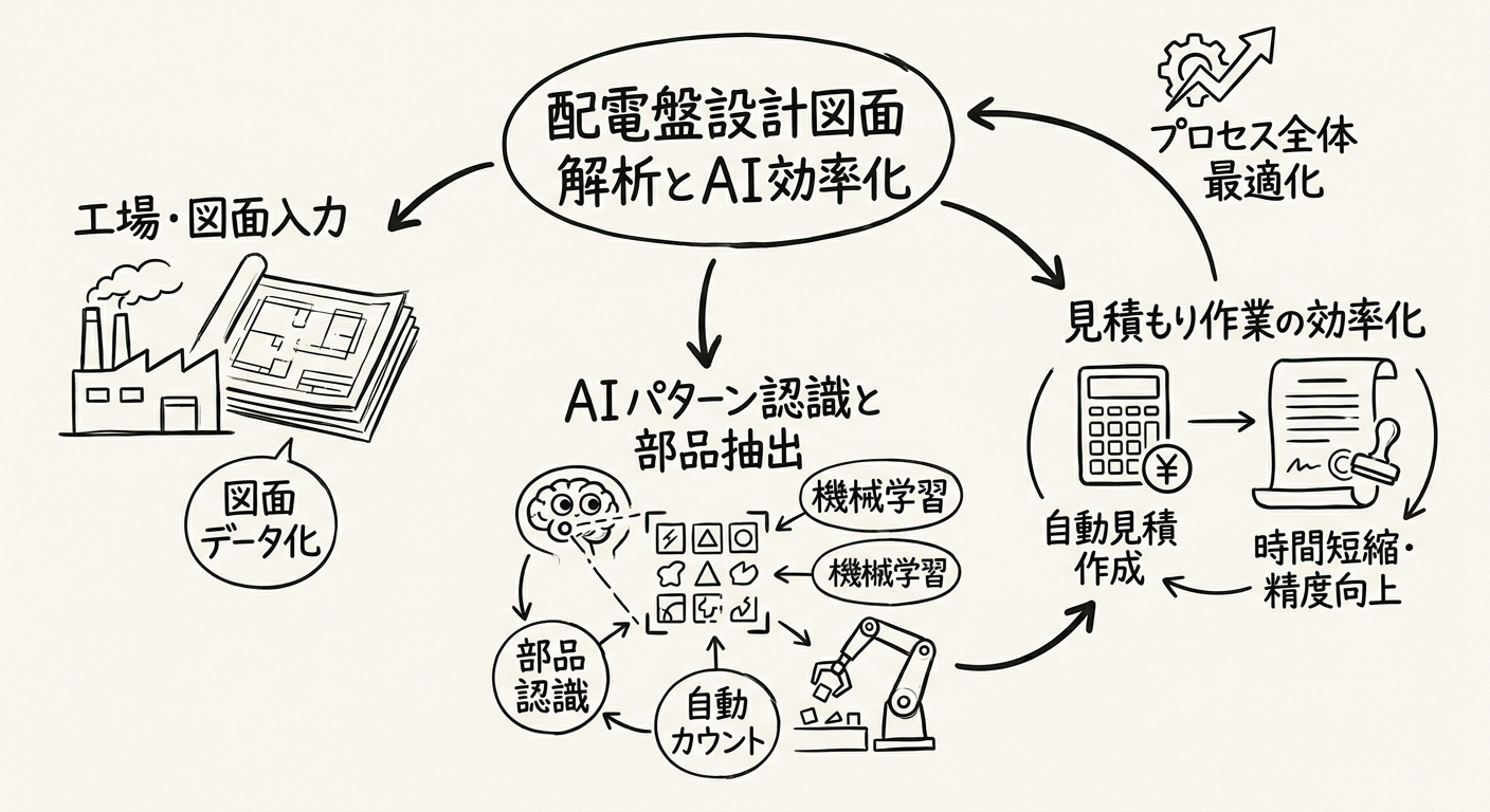 クシダ工業の図面解析AI導入イメージ