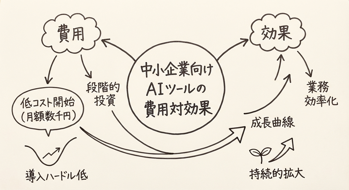 AIツールの費用と効果の関係